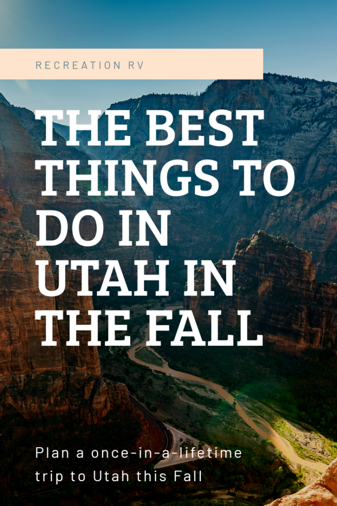 Best RV Destinations in Utah