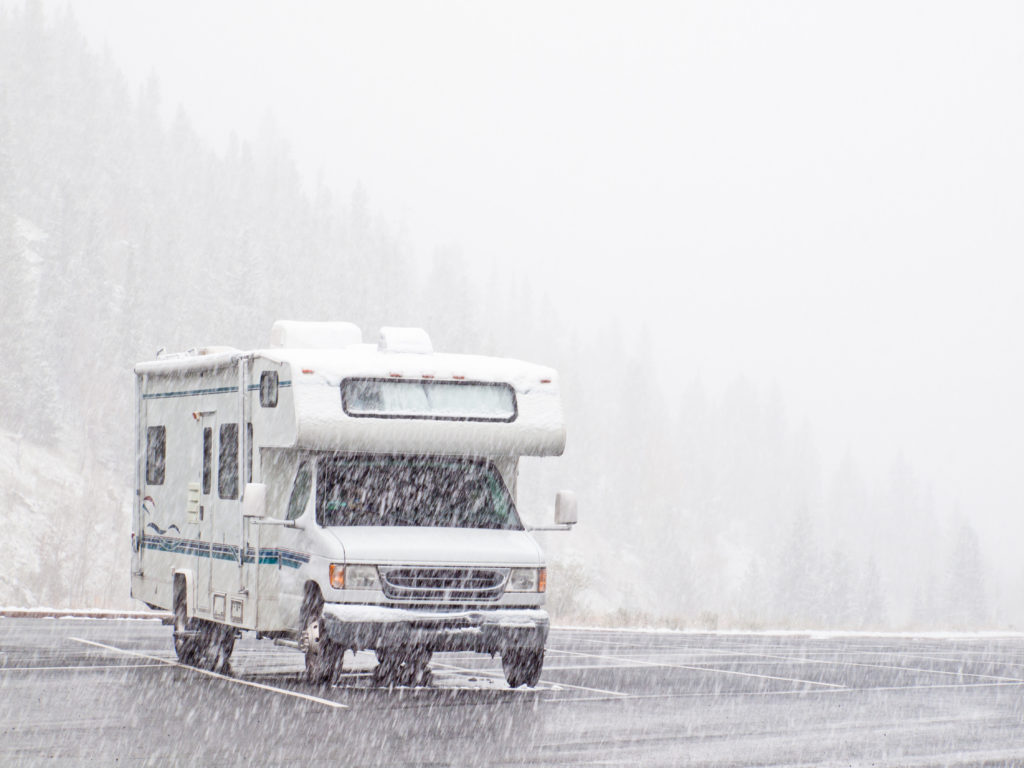 Winter RV Camping by Utah RV Dealership